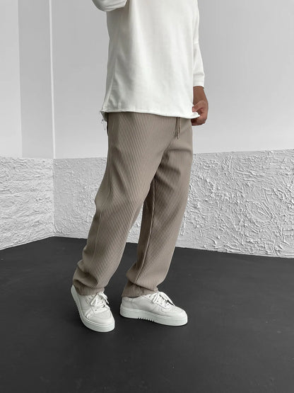 Pantalón acanalado relajado