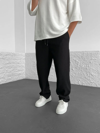 Pantalón acanalado relajado