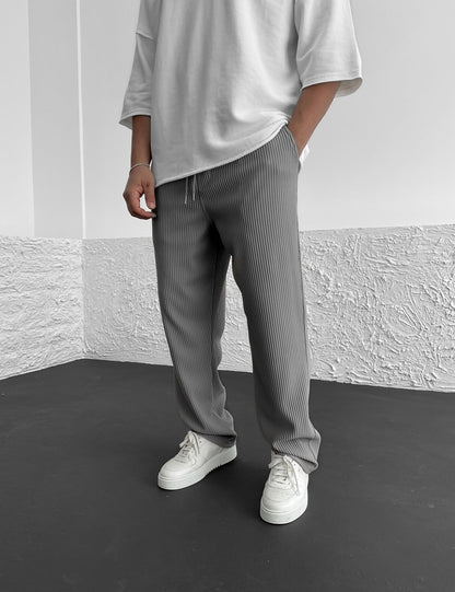 Pantalón acanalado relajado