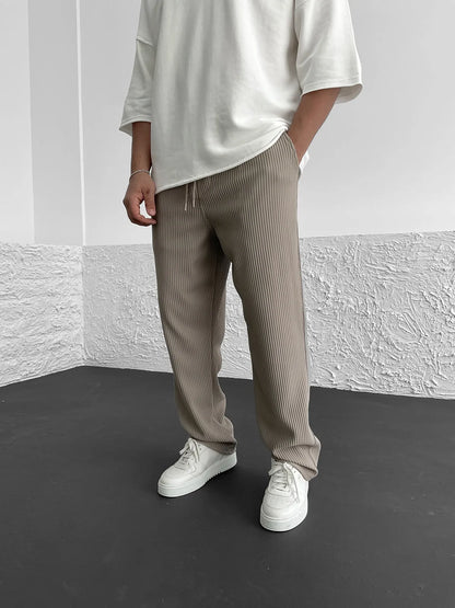 Pantalón acanalado relajado