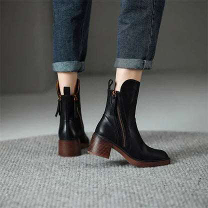Botines de cuero