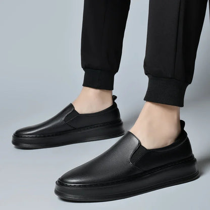 Zapatillas de piel