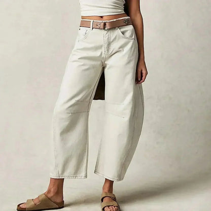 Jeans de tiro alto