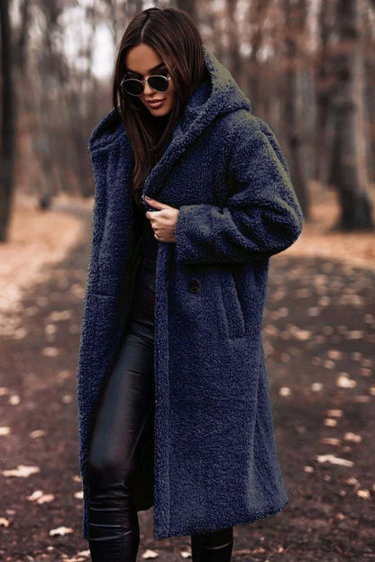 Chaqueta de invierno cómoda para mujer con capucha