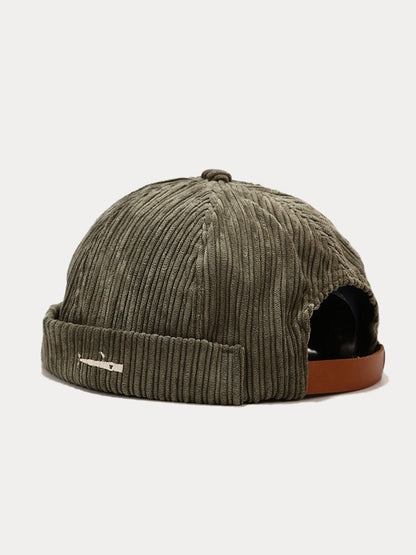 Sombrero de pana sin visera