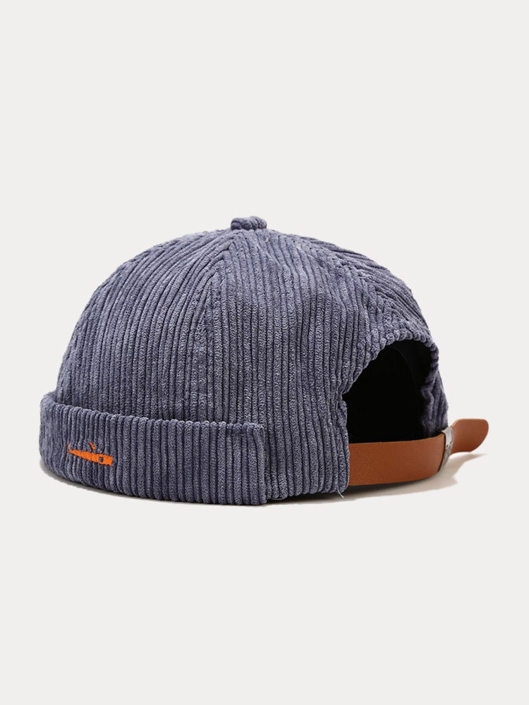 Sombrero de pana sin visera