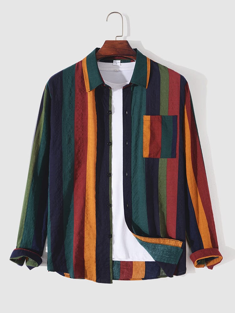 Camisa de lino de manga larga