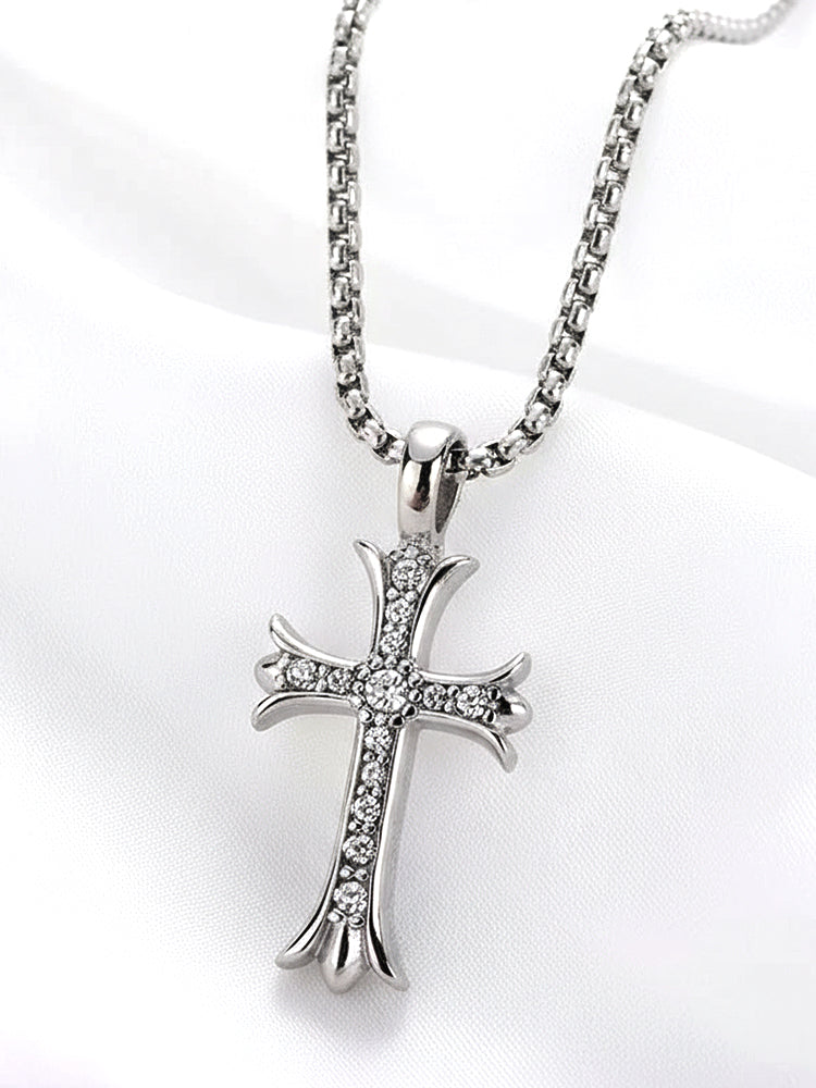 Collar con colgante de cruz