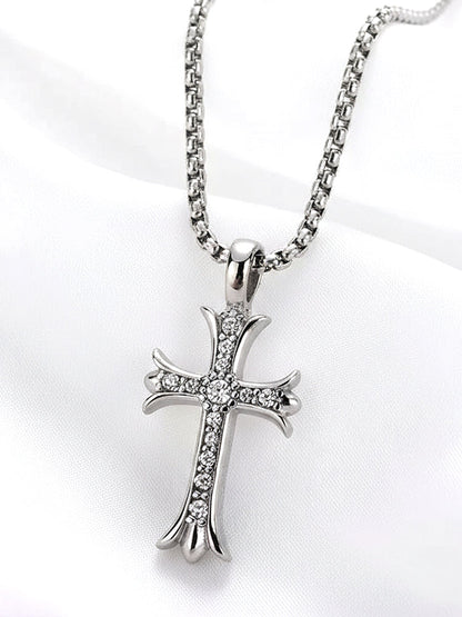 Collar con colgante de cruz