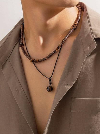 Collar de madera vintage