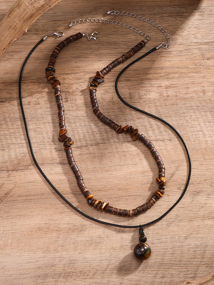 Collar de madera vintage