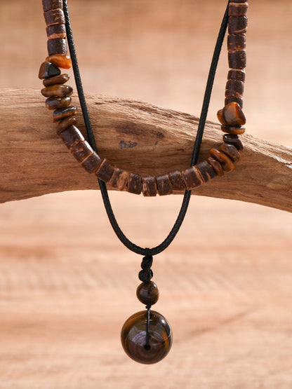 Collar de madera vintage