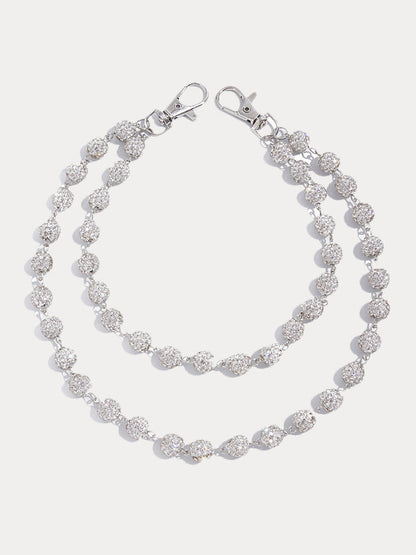 Llavero de strass estilo hip-hop
