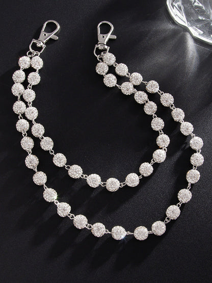 Llavero de strass estilo hip-hop