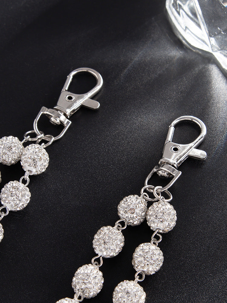 Llavero de strass estilo hip-hop