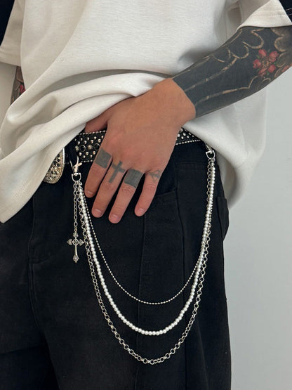 Cadena para pantalones con doble capa