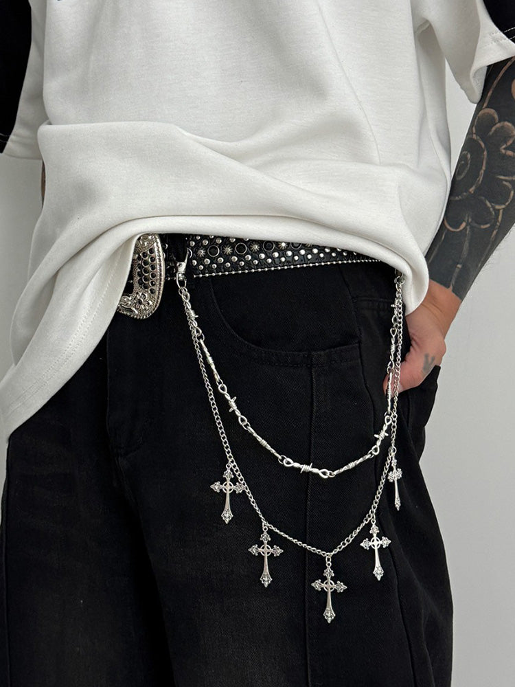 Cadena para pantalones con doble capa