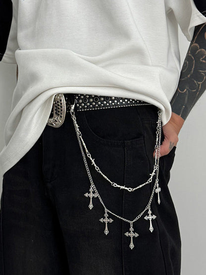 Cadena para pantalones con doble capa