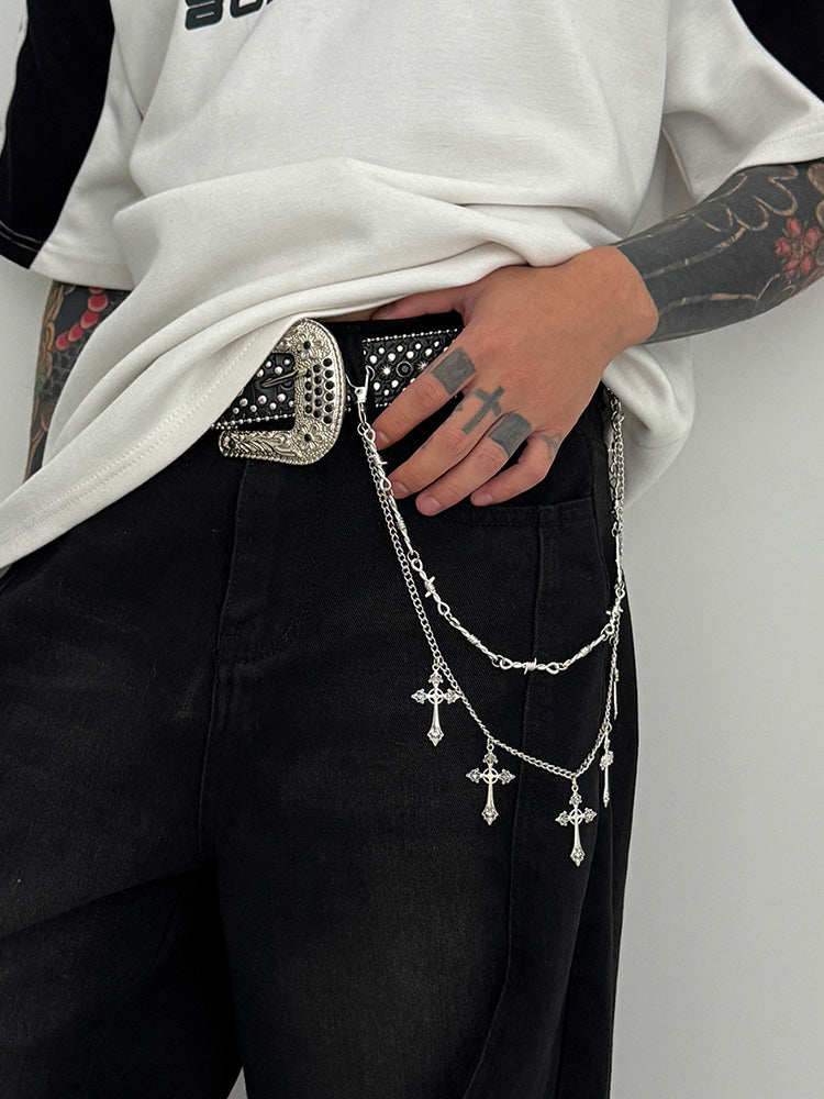 Cadena para pantalones con doble capa
