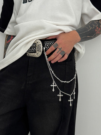 Cadena para pantalones con doble capa