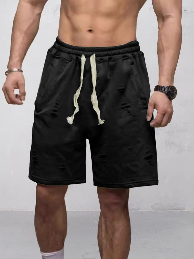 Shorts rasgados de comodidad activa