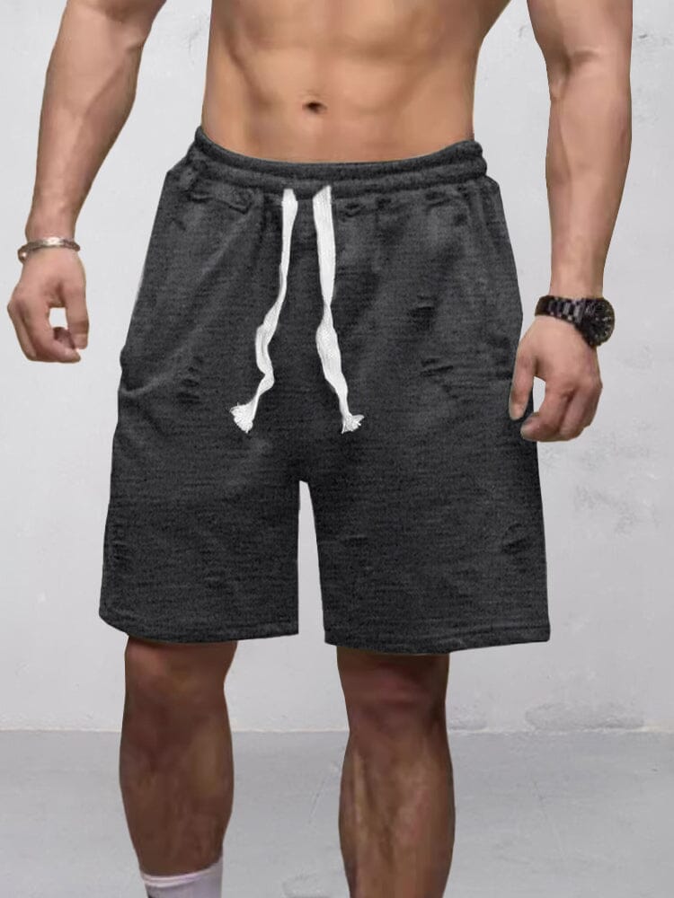 Shorts rasgados de comodidad activa