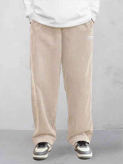 Pantalones rectos de pana esenciales