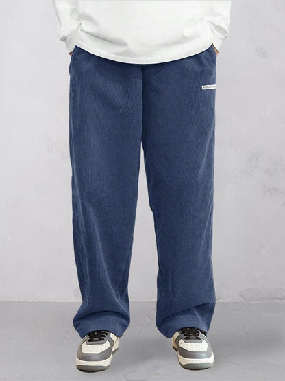 Pantalones rectos de pana esenciales