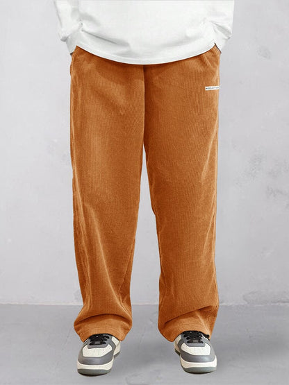 Pantalones rectos de pana esenciales