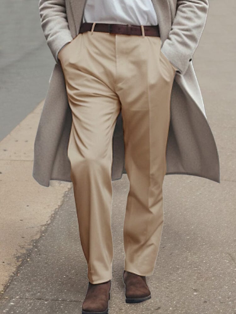 Pantalones de traje de corte recto