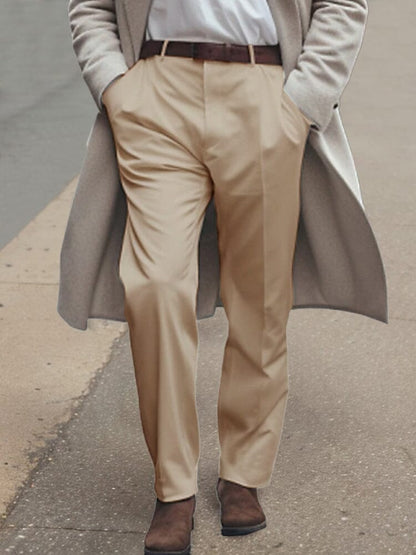Pantalones de traje de corte recto