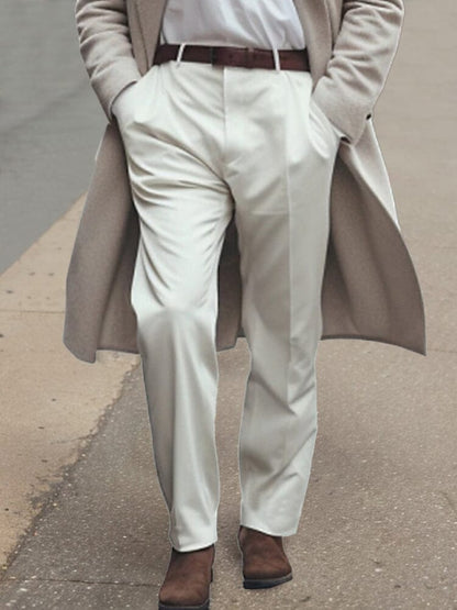 Pantalones de traje de corte recto