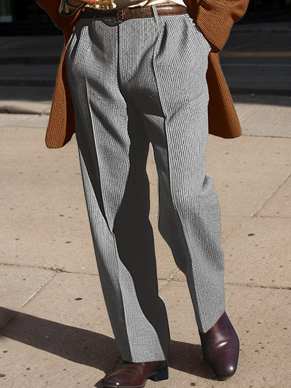 Pantalones de traje de pierna recta
