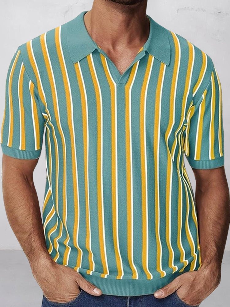 Top de punto a rayas de estilo urbano