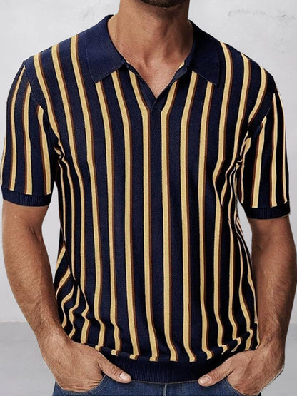 Top de punto a rayas de estilo urbano