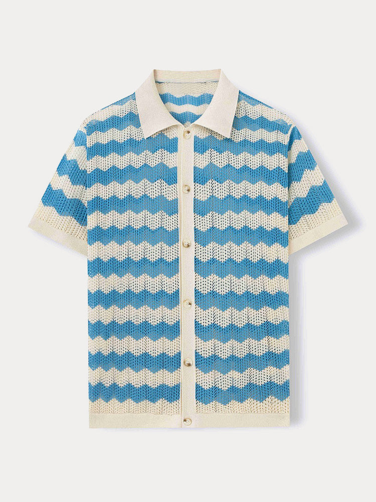 Camisa jacquard de punto