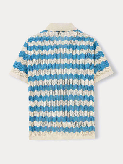 Camisa jacquard de punto