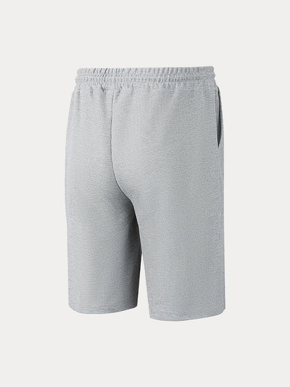 Shorts casuales de tejido waffle