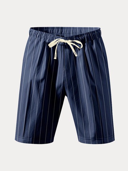 Shorts casuales de rayas 100% algodón