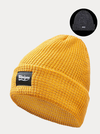 Gorro de punto con puño