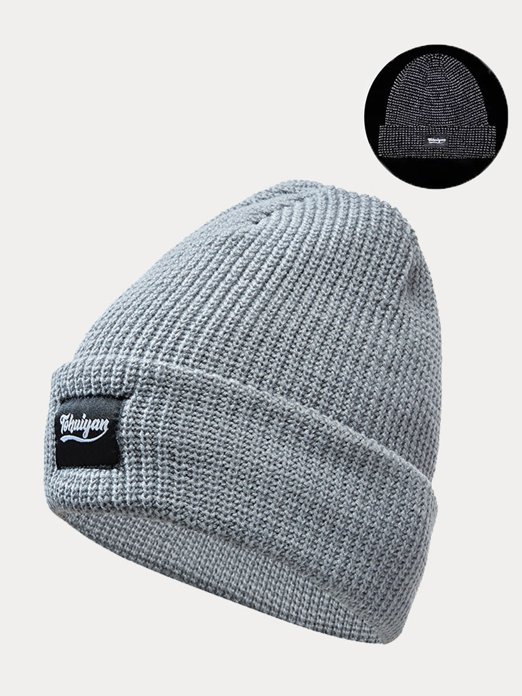 Gorro de punto con puño