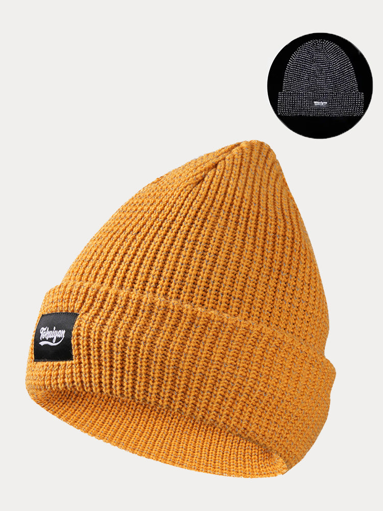 Gorro de punto con puño