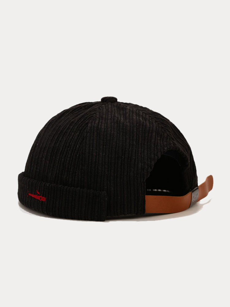 Sombrero de pana sin visera