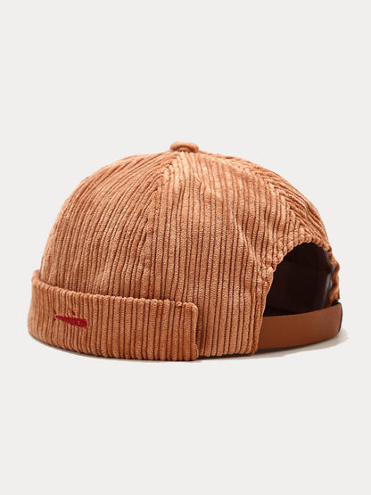 Sombrero de pana sin visera