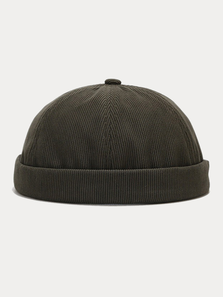 Gorro de pana sin visera clásico
