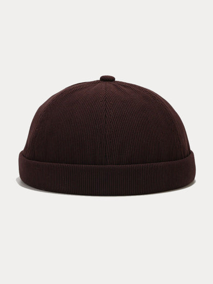 Gorro de pana sin visera clásico