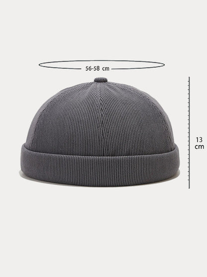 Gorro de pana sin visera clásico