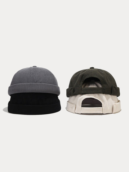Gorro de pana sin visera clásico