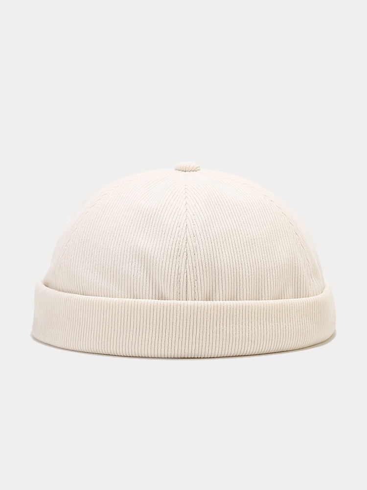 Gorro de pana sin visera clásico