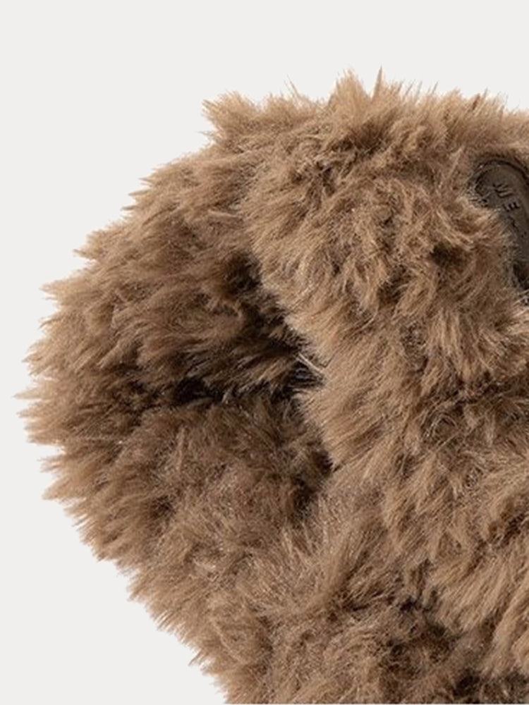 Gorro de punto con orejas de oso